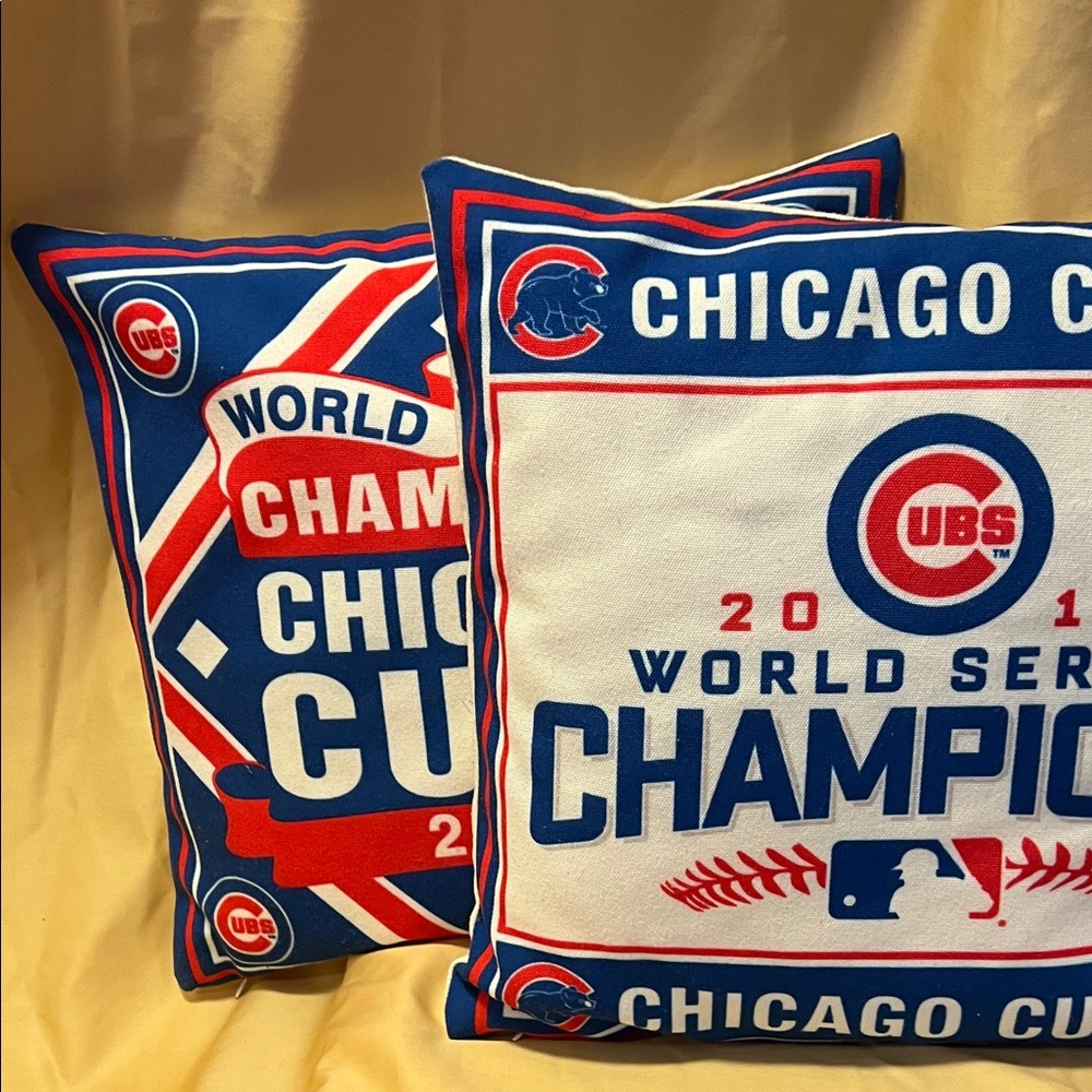 Chicago Cubs World Series Champion Pillows